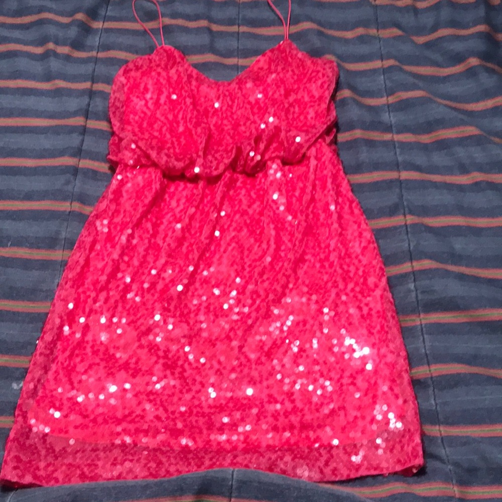 Hot pink dress